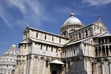 Image showing exterior of the duomo with the baptistry behind