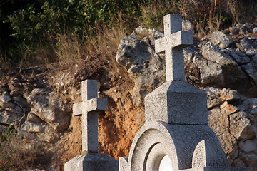 Image showing Old Mediterranean graveyard