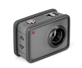 Image showing Action camera on white