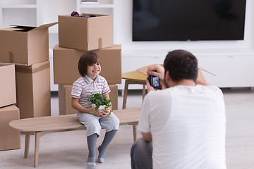 Image showing Photoshooting with kid model