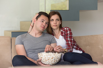 Image showing young handsome couple enjoying free time