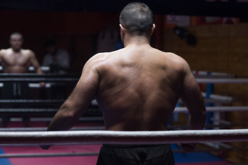 Image showing muscular professional kickboxer