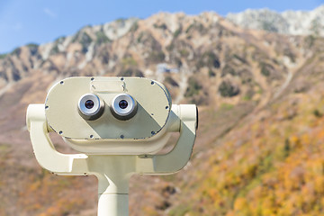 Image showing Coin Operated Binocular viewer for tourist