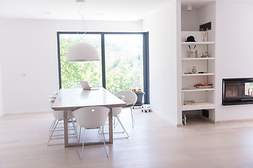 Image showing laptop on a kitchen table