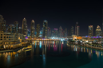 Image showing musical fountain in Dubai