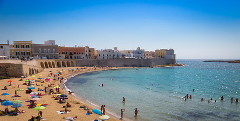 Image showing GALLIPOLI, ITALY - 28th August 2017: turism during summer season