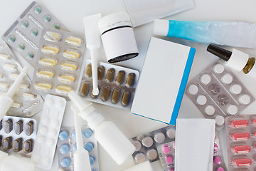 Image showing packs of different pills and medicine