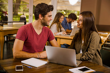 Image showing We love studying together