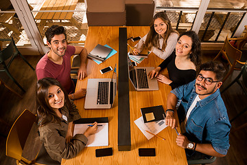 Image showing Group of students working together