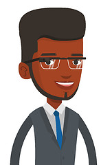 Image showing Man wearing smart glass vector illustration.