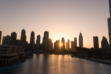 Image showing musical fountain in Dubai