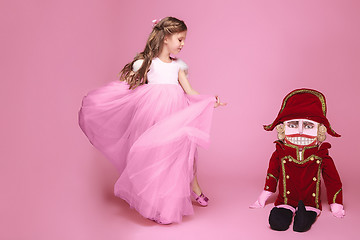 Image showing The beauty ballerina with nutcracker