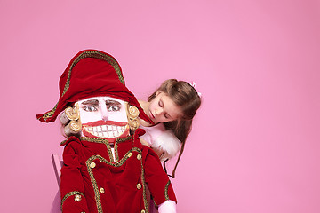 Image showing The beauty ballerina with nutcracker