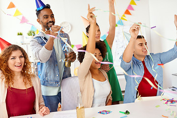 Image showing happy team having fun at office party