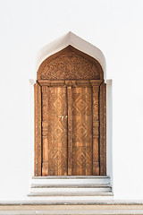 Image showing Old Arabian door in Morocco.