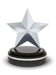 Image showing silver star trophy