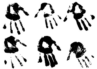 Image showing inky hands