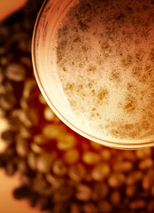 Image showing Latte Macchiato in glass