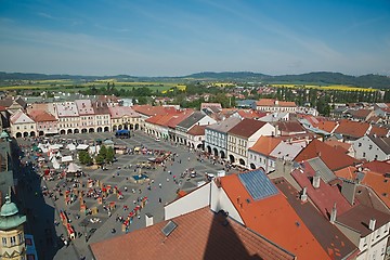 Image showing Town square on weekend