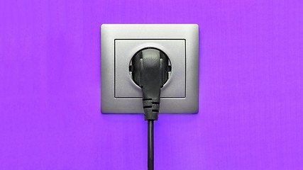 Image showing Electric Socket Closeup