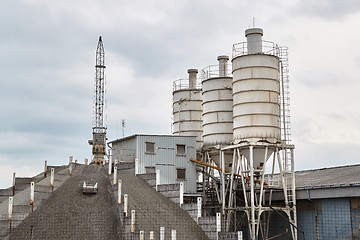 Image showing Industrial silo structures