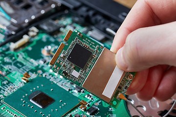 Image showing Circuit board closeup