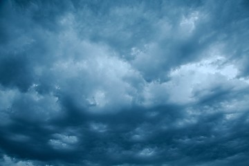 Image showing Stormy clouds in the sky