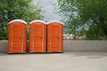 Image showing Portable Toilets on an Event