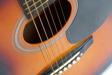 Image showing Acoustic Guitar Detail