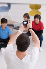 Image showing Photoshooting with kids models