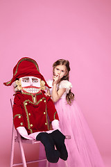 Image showing The beauty ballerina with nutcracker