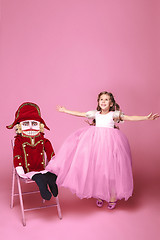 Image showing The beauty ballerina with nutcracker