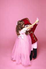 Image showing The beauty ballerina with nutcracker