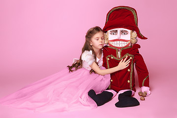 Image showing The beauty ballerina with nutcracker