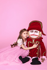 Image showing The beauty ballerina with nutcracker