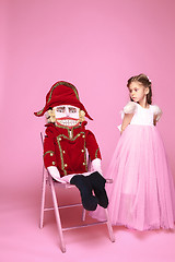 Image showing The beauty ballerina with nutcracker