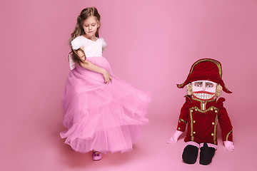 Image showing The beauty ballerina with nutcracker