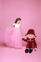 Image showing The beauty ballerina with nutcracker