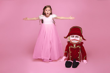 Image showing The beauty ballerina with nutcracker