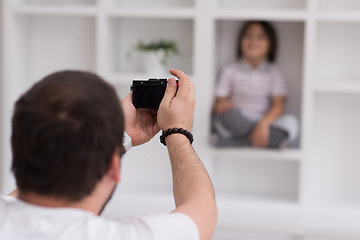 Image showing Photoshooting with kid model