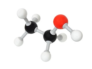 Image showing Ethanol molecule on white