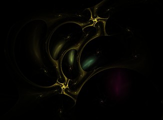 Image showing Abstract fractal over black