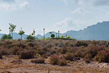 Image showing Panoramic view to the mountains