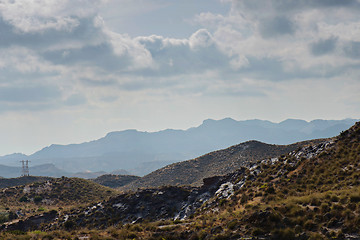 Image showing Panoramic view to the mountains