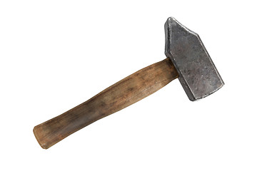 Image showing typical old hammer isolated on white