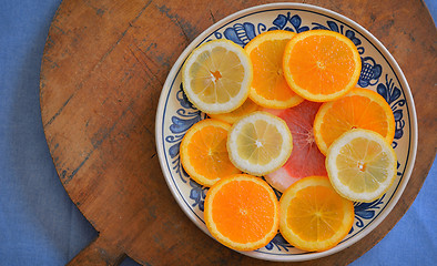 Image showing Fresh citrus fruits