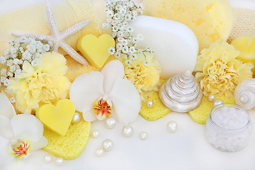 Image showing Bathroom Beauty and Cleansing Accessories