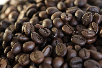 Image showing Fragrant fried coffee beans