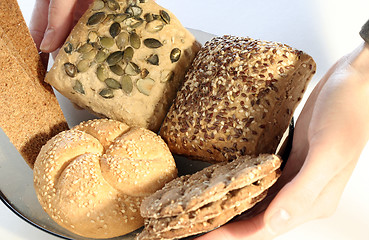 Image showing Assortment of baked bread