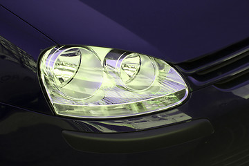 Image showing Car headlight.